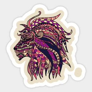 Side Lion Sticker